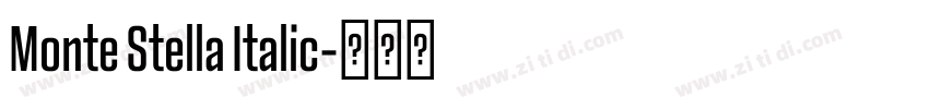 Monte Stella Italic字体转换